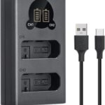 Caisi Dual Charger For Nikon EN EL14 Battery