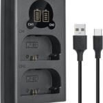 Caisi Dual Charger For Canon LP E6 Battery