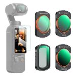 K&F Magnetic Black Mist 1/4+CPL+ND2-32+ND32-512 Filter Set for DJI Osmo Pocket 4/3