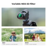 K&F Magnetic Black Mist 1/4+CPL+ND2-32+ND32-512 Filter Set for DJI Osmo Pocket 4/3 - الصورة 4