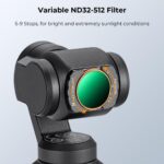 K&F Magnetic Black Mist 1/4+CPL+ND2-32+ND32-512 Filter Set for DJI Osmo Pocket 4/3 - الصورة 5