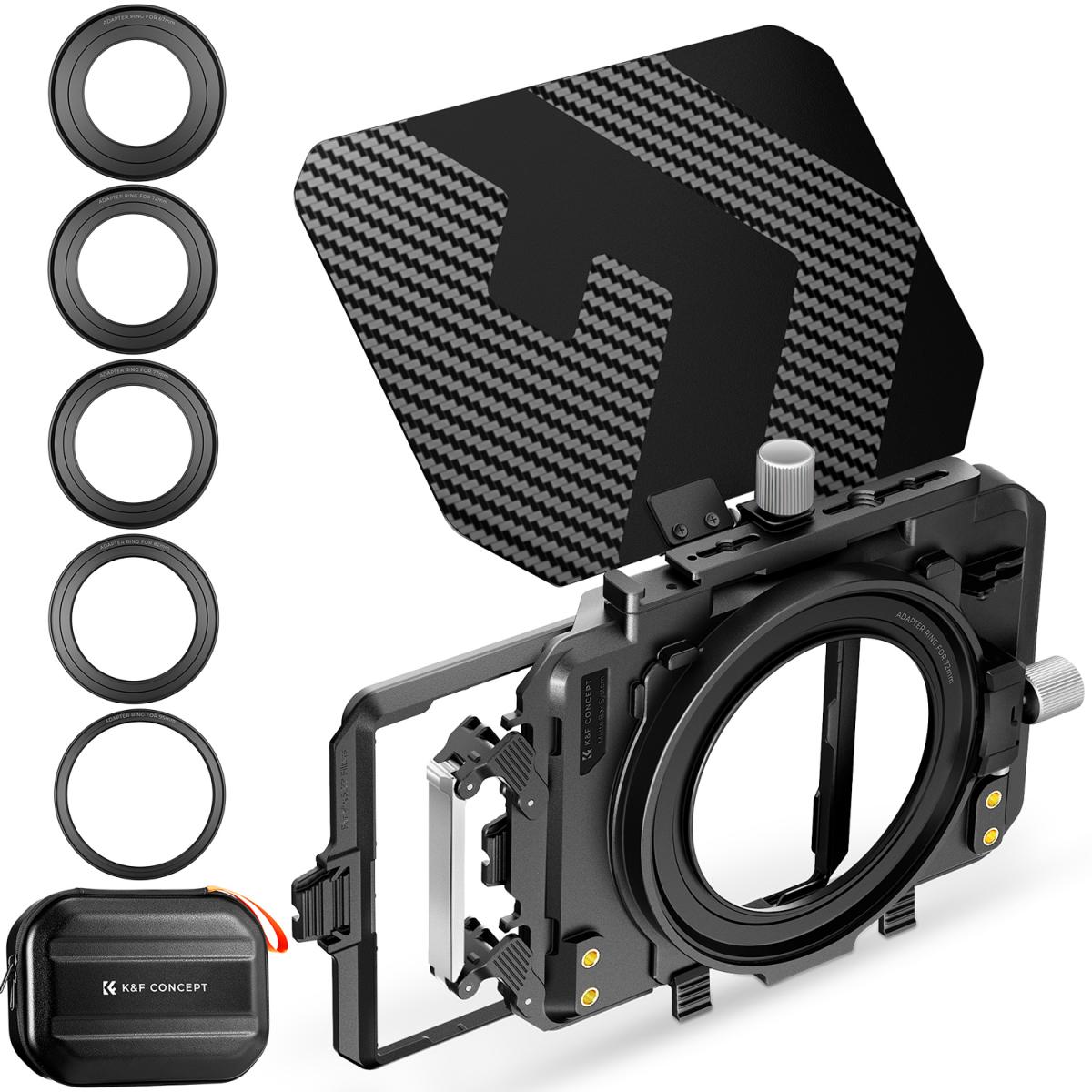 SKU.2180-1-1200x1200 k&F Mini Matte Box Kit - الصورة 1